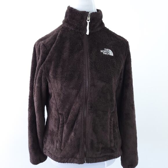 North Face Osito Fleece Coat Size Small Women, Brown Jacket Zip Up Excellent - Picture 1 of 7